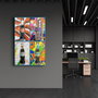 Wallity Pintura Decorativa de Vidrio Templado Multicolor 46 x 72 cm
